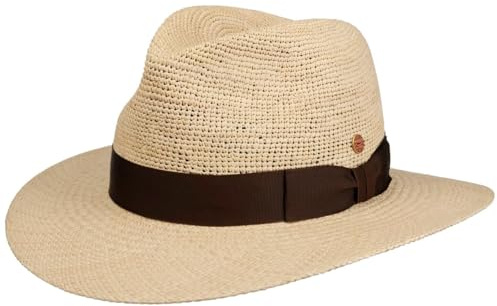 Mayser Ricardo Herrenhut Traveller Panamahut Ripsband Made in EU Sommer Natur-braun 58 cm