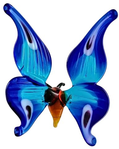 Glasvogelwelt Orchideenstab Schmetterling -Normale Ausführung (blau)