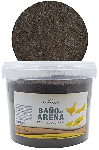 FINCA CASAREJO Baño de Arena para Gallinas - Desparasitante Natural para Aves de Corral - Arena para Que Las Gallinas se Revuelquen
