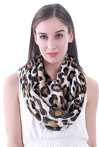 Damen Schlauchschal mit Leopardenmuster, leicht
