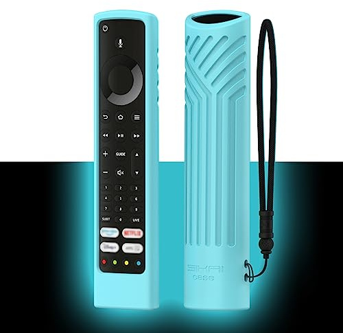 Sikai Universal Remote Control Cover for Xiaomi Fire Smart TV F2/TCL YKF494-B204/TOSHIBA CT-8565 Cover/JVC RM-C3253,Fire Bluetooth Shell with Alexa Protective Case(Turquoise Blue)