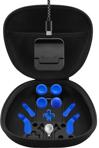 BSUZUN Pack Complet de Composants pour Manette Xbox Elite Series 2 - Accessoires Comprenant 1 étui de Transport, 1 Station de Charge, 4 joysticks de Pouce, 4 pagaies et 1 Outil de réglage
