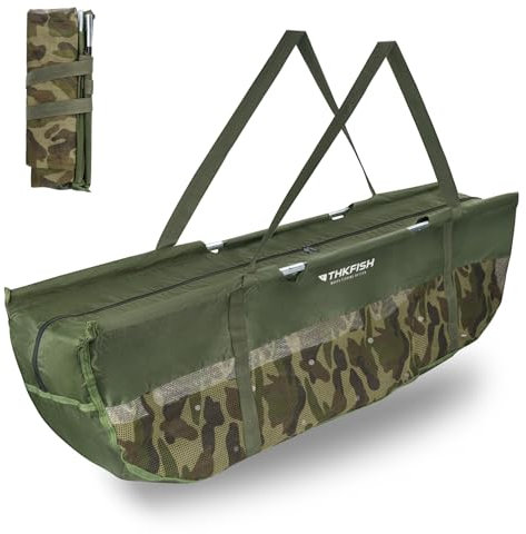 THKFISH Wiegeschlinge Wiegesack zum Karpfenangeln, Faltbar Karpfensack zum Wiegen,Angeltasche Travel Weigh Sling Wiegetasche Karpfen Zubehör