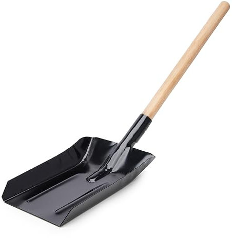 Garronda Pala per Carbone in Metallo con Impugnatura in Legno Dimensioni: 70 x 18 cm GD-0008