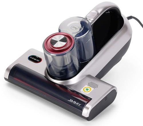 Jimmy BX6 Pro Aspirateur Matelas Anti Acariens 600W, et Affichage LED Intelligent, UV-C & stérilisation par ultrasons, Élimine 99,9% des allergènes 16Kpa pour Allergiques, Matelas, Lit, Canapés