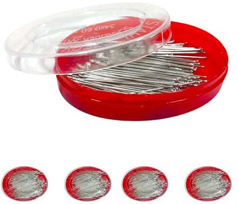 Synålar, 1000 St Professionella i Rostfritt Stål för Sömnad Och Hantverk - Skräddarstift, Fina Stift (Pack 1)
