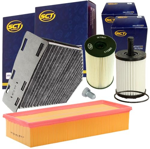 Filterset Inspektionspaket | SB2117 SH4771P+SAK166+SC7047P+1113800100 für 1.9+2.0 Tdi 1T1 2 Passat 3C A3 8P