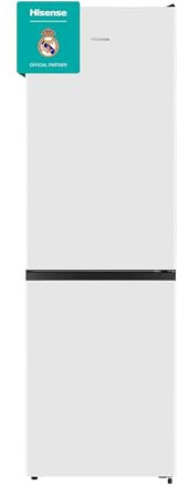 Hisense MC60300E - Frigorífico Combi, Eficiente Clase E, Capacidad 304 L con 186 cm Alto, Cajón Verduras, 4 Estrellas Congelador, Puerta Reversible, Silencioso 39dB, Color Blanco
