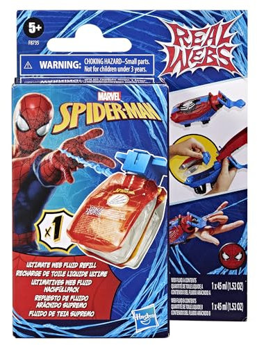 Star Wars Spider-Man Marvel Real Webs Ultimatives Web Fluid Nachfüllpack für den Real Webs Super Web-Blaster, Rollenspielzeug