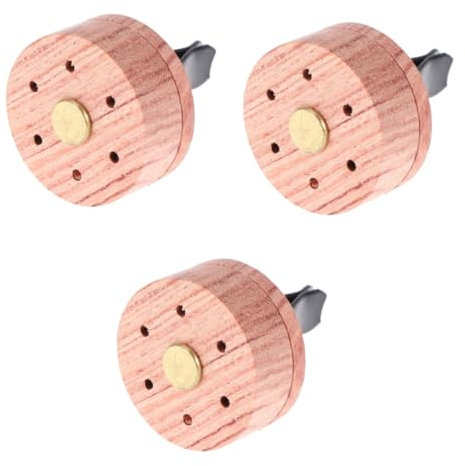 FOMIYES 3stücke Holzdiffusor Für Ätherische Öle Umweltfreundlicher Duftspender Unterstützung Eines Erholsamen Schlafs Für Büro Zuhause Und Schlafzimmer Runde Form Naturholz