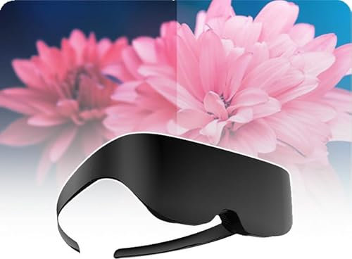 Casque De Réalité Virtuelle, Lunettes VR (Distance Interpupillaire Adaptative) 1058PPi HD Finesse + Facile À Porter, Poids : 120 G, pour Films, Télévision Et Jeux Vidéo,Black