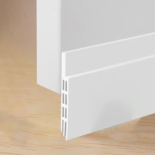 2 Meter Türdichtung Zugluftstopper für Türen,NEU Premium Türdichtung selbstklebend kann frei geschnitten Werden -Schnell & einfach angebracht，als Schallschutz, Kälteschutz (Weiß)