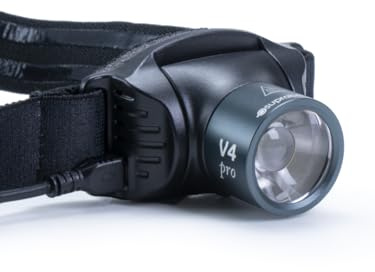 Suprabeam V4pro Lampe frontale LED rechargeable 1000 lumens avec variateur électronique Li-Po 2800 mAh