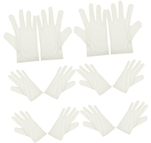 CANIGHT 6paare Waschbare Baumwollhandschuhe Für Schmuckinspektion Driving Und Atmungsaktiv Leicht Anti- Komfortabel