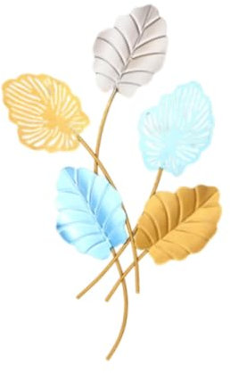 perfk Eisen-Wandornament, Metall-Wandkunst, Dekor, Garten, Zimmer, Hintergrund, Bauernhaus, Wandmontage, Badezimmer, Metallblatt-Wanddekor, Mehrere Blätter