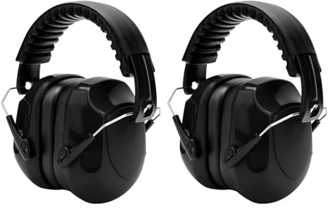 Pixaro 2pcs Ear Defenders Adults, Professional Shooting Ear Protective, Hearing Protective Earmuffs, Ear Defenders Suitable for Sleeping, Autism, Shooting, Construction or Mowing