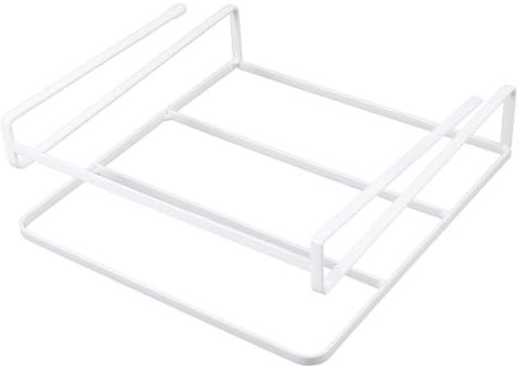 HOUDERCO Untertisch Laptop Organizer Metallhalterung Multifunktionaler Hängender Aufbewahrungsrahmen Für Bücher Und Bürobedarf Bohrfreie Montage Wetterfest Platzsparend Für Schreibtisch