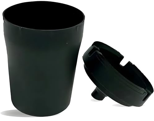 Large JUMBO Car Smokeless Ashtray with Lid – Fits SUV and Truck Cup Holders – Durable Plastic, Smoke-Reducing Design – Portable, Easy to Clean – Ideal for Larger Vehicles