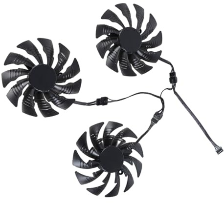 SHOOYIO Ventilateur de refroidissement à 4 broches 95 mm Pièce de rechange pour carte graphique 1080 1080TI Gestion du ventilateur Accessoires informatiques Carte graphique