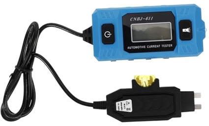 TOBBOMEY Probador de Fusibles Coche sin Batería Medidor Corriente Micro Oscuro Detector Corriente Automóvil Herramienta Diagnóstico Eléctrico Rápida Identificación Fallos Vehículos