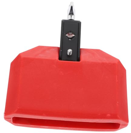 MOTHNUR Robuste 6 zoll Kuhglocke aus Langlebigem Material Rotes Schlagzeug Zubehör für Drumset Geeignet für Konzerte und Percussion Instrumente