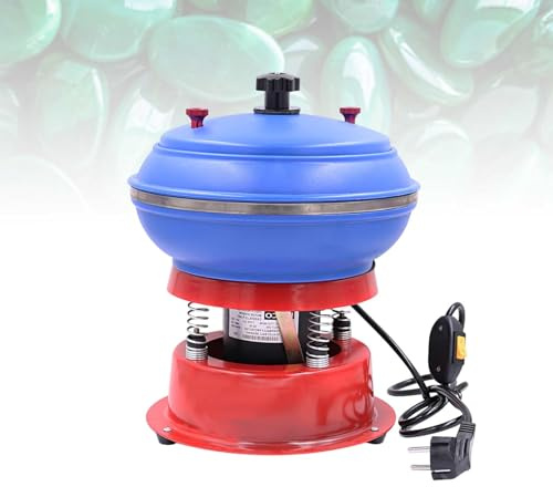 Tumbler Humide Et Sec, Polisseuse Bol Vibrant Machine à Polir Vibrante Bijoux, Polisseuse Vibratoire Compacte, Débureuse Petites Pièces, Métal Et Pierres