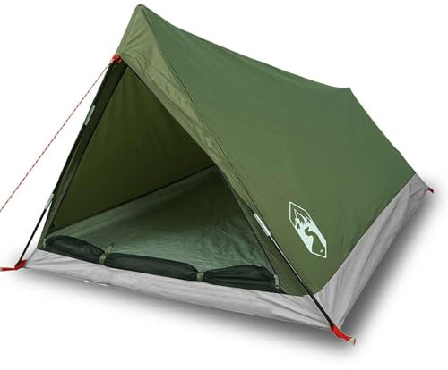 HOMELEN Campingzelt 2 Personen Olivgrün Wasserdicht 185T Polyester 212x132x90cm EIN-Mann-Zelt Outdoor