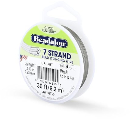 Beadalon 7 Strand - Hilo para bisutería 0.010 (0.25mm) multicolor