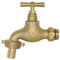 SOMATHERM FOR YOU - Robinet d'arrosage orientable - étanchéité garantie - poignée plate réversible - Mâle 15/21 - Mâle 20/27 - En Laiton brossé