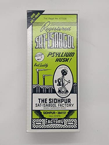 Sat-Isabgol - Psyllium Husk - 100g Box - Natural Remedy