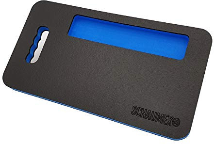 SCHAUMEX® Premium Kniebrett mit Fach für Werkzeug und Kleinteile – Kniekissen – Knieschutz – In Deutschland hergestellt – Perfekt für die Werkstatt, Haus oder Garten (1)