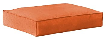 chilly pilley Palettenkissen Sitzkissen Gartenkissen Palettenpolster Palettenauflage Sitz Sofaskissen Garten Kissen Abnehmbar Waschbar Keder Naht (70x80x15, Orange)