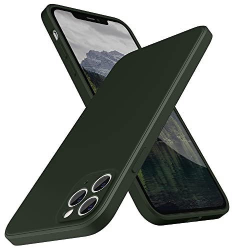 SURPHY Square Silicone Case Compatible with iPhone 11 Pro Max Case, Liquid Silicone Slim Fit Case (Individual Protection for Each Len) for iPhone 11 Pro Max 6.5, Cyprus Green