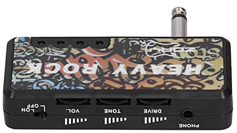 Guitar Headphone Amp, Headphone Amplifier Bass Headphone Amplifier USB Charging for Electric Guitar Bass