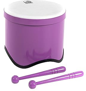TOCA World Percussion Freestyle 2 Tom Tom (optimale Trommel für Drum Circles, Schulen & Kindergärten, aus robustem Synthetikmaterial, Durchmesser: 9,5, Höhe: 8), Purple