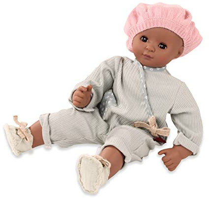 Götz 2267838 Maxy Muffin Avocado Puppe - 42 cm große Babypuppe mit braunen Schlafaugen, ohne Haare und Weichkörper - Weichkörperpuppe in 5-teiligen Set