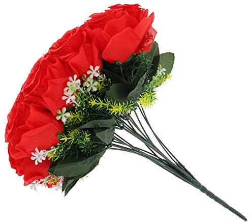 BESPORTBLE Fiori Artificiali Per Tombe Bouquet Di Fiori Finti Per Cerimonie Commemorative Per Cimitero Per Usi Interni Ed Esterni