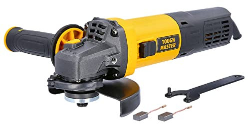 TOUGH MASTER Angle Grinder 125mm 5” Corded Electric 900W Compatible with 125 mm and 115 mm Handheld Cutting Grinder 10500RPM for Metal, Tile, Stone 6 Speed Settings Side Handle Warranty 2 Years