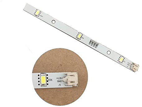 TALENTEC home - Tira LED de Respuesto Compatible con Frigorífico Congelador RONGSHENG/HISENSE | Ref. MDDZ-162A, 1629348, E349766 | Color blanco frío | Bajo consumo: DC12V 2W (1)