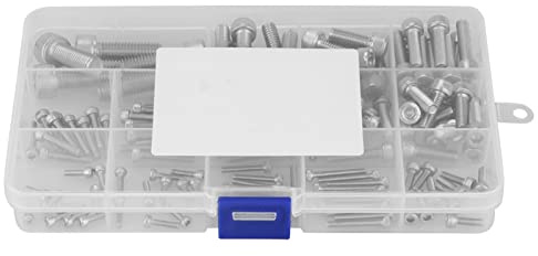 Lwuey Schrauben Set, m2.5 m3 m4 m5 m6 m8 Sechskantschraube Hexagon Socket Head Cap Screw Innensechskantschraube Senkkopf Zylinderkopf Schraube Inbusschrauben Präzisionstechnik Industrie Möbel