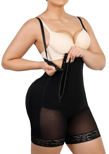 SHAPELLX Faja Colombiana Postpartum Tummy Control Side Zipper Shapewear