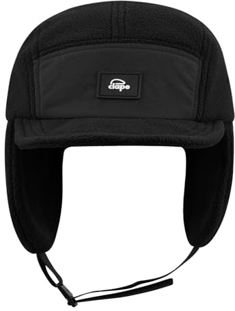 Clakllie Polar Fleece Wintermütze mit Ohrenklappen Winddichte Fliegermütze Kunstfellmütze für Herren Damen Warme Bomber Hut Uschanka Russenmütze