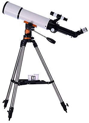 BYERZ Teleskop für Erwachsene, Kinder, Anfänger, 80 mm Blende, 500 mm, astronomisches Refraktor-Teleskop, BAK4-Prisma, FMC-Linsenteleskop für Astronomie, mit Smartphone-Adapter und Stativ für O