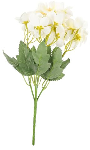 Zerodeko 1 Bund künstliche Zierapfelblüte Simulation Begonie grüne Farne künstliche Pflanzen Anlage künstliche Begonie gefälschter Begonienstrauß draussen Blumen Dekorative Vase Braut