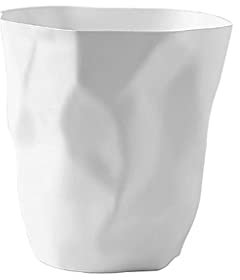GELASIGE Poubelle Poubelle sans couvercle de forme irrégulière créative peut gaspiller la corbeille de panier de papier blanche Poubelles De Cuisine