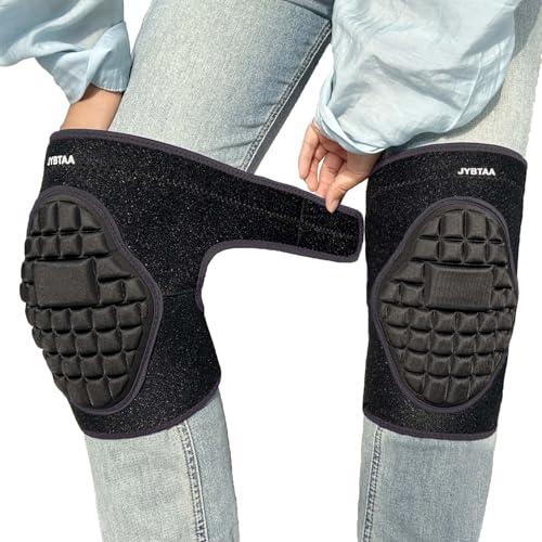 Men/Women Kneeling Knee Pads, Waterproof Knee Pad for Gardenig, Cleaning, Carpet Installation, Tile Concrete Work, Soft Thick EVA Foam Knee Padding for Housework, Mechanic for Workers, Black M (1 Pair)