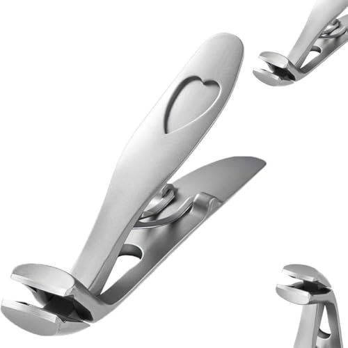 Ergonomischer abgewinkelter Kopf Senior Zehennagelknipser, Zehennagelknipser, abgewinkelter Nagelknipser für Senioren dicke Zehennägel (B)