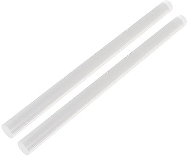 Acrylplatten, runde Acrylstäbe, 19,6 Zoll, klare Stäbe, runde, Massive Stäbe für Heimwerker, Basteln, Partydekorationen, Gartenarbeit, 2 Stück, Durchmesser 30 mm