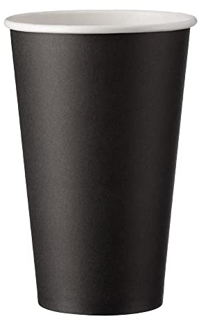VEPATIM 200 Heiß- und Kaltgetränkebecher CoffeeToGo Pappbecher schwarz 400ml 510ml Ø 90mm