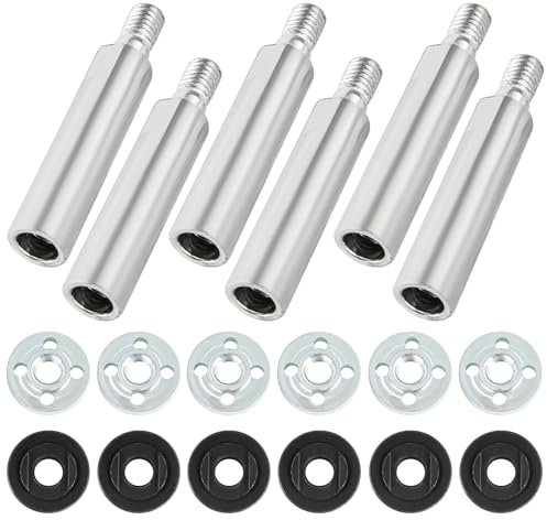 6 Piezas M10 Amoladora Angular, ExtensióN, Biela De ExtensióN, Varilla De ExtensióN De Rosca, ExtensióN De Pulido De Acero Inoxidable, Amoladora Angular